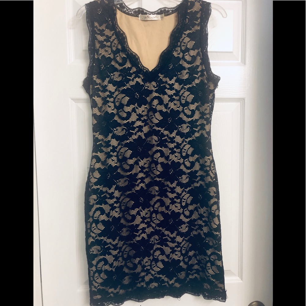 Black lace dress size L